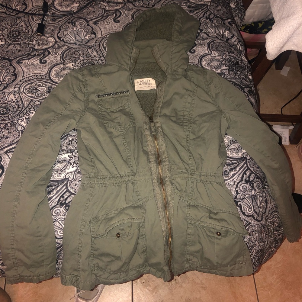Green Fluffy Jacket